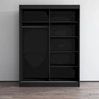 Armoire Aria 2 portes au fini lustré moderne