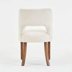 Lot de 4 chaises de salle à manger tapissées de tissu