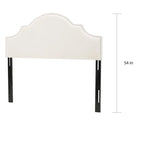 Tête de lit capitonnée en tissu réglable Grand lit/Très grand lit
