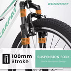 VTT Zeus & Ruta 26 avec 21 vitesses, suspension avant, freins en V, cadre en acier au carbone pour adolescents et femmes