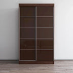 Armoire Aria 2 portes au fini lustré moderne