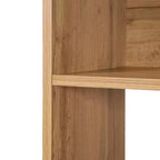 Bibliothèque haute LuxenHome de 173 cm avec 8 étagères et 2 armoires, bibliothèque à cubes à 5 niveaux avec portes, étagère de présentation avec rangement pour salon marron