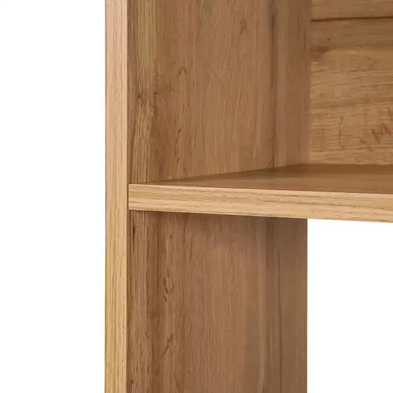 Bibliothèque haute LuxenHome de 173 cm avec 8 étagères et 2 armoires, bibliothèque à cubes à 5 niveaux avec portes, étagère de présentation avec rangement pour salon marron