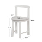 Ensemble de salle à manger rond compact 5 pièces Harrisburg Tobey
