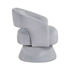 Fauteuil pivotant d'appoint de luxe moderne en velours GDFStudio Hudson