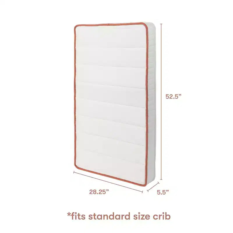 Matelas de berceau biologique Babyletto Babyletto x Avocado 2 étapes et 100 % non toxique - Blanc