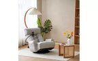Chaise de jeu au sol, fauteuil de sol pivotant avec accoudoirs et support de téléphone, fauteuil de jeu inclinable pliant réglable sur 5 positions