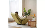 Chaise de jeu au sol, fauteuil de sol pivotant avec accoudoirs et support de téléphone, fauteuil de jeu inclinable pliant réglable sur 5 positions