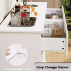 Commode de rangement à 8 tiroirs, coffre à tiroirs profonds, large meuble de rangement pour salon, couloir, chambre d'enfant