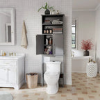 Meuble de rangement à suspendre au-dessus des toilettes Futzca avec porte