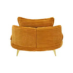 Fauteuil d'appoint moderne avec ottoman, canapé simple surdimensionné rembourré, fauteuil de salon profond avec repose-pieds pour chambre, salon, bureau