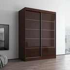 Armoire Aria 2 portes au fini lustré moderne