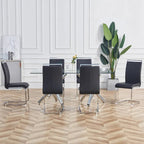 Chaises de salle à manger modernes en similicuir PU, lot de 4